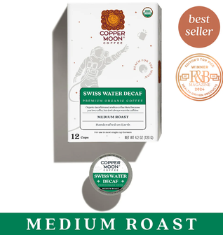 Organic Swiss Water® Decaf: Single Cup