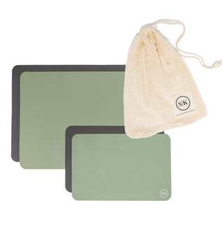 Gift Bundle | Silicone Baking Mats | Sage Green & Gray