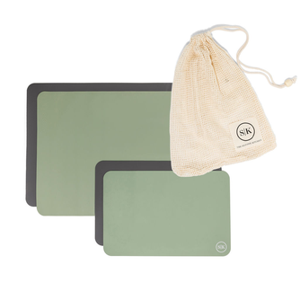 Silicone Baking Mats | Sage Green & Gray