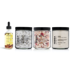 Terra Floral Deluxe Bath Set