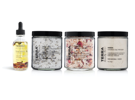 Terra Floral Deluxe Bath Set