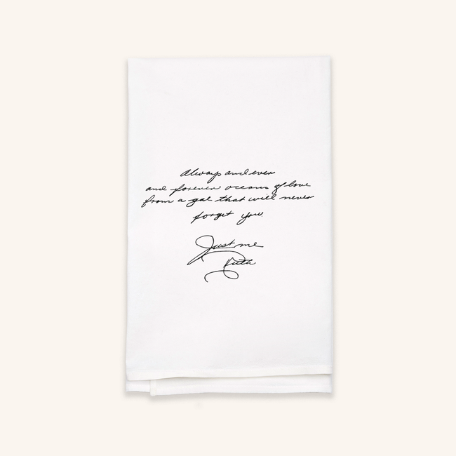 The Printed Gift Handwritten Letter White Tea Towel.png
