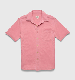 Tony Burnout Knit Shirt - Brandied Apricot