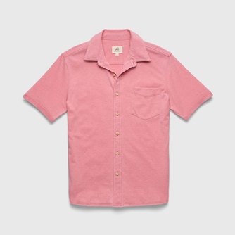 Tony Burnout Knit Shirt - Brandied Apricot