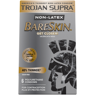 TROJAN™ BARESKIN™ SUPRA™ NON-LATEX CONDOMS