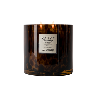 Clean Crisp White Tortoise Candle - Mother's Day Gift