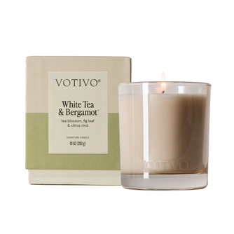 White Tea & Bergamot 10 oz. Signature Candle - Smells Like a Luxury Hotel