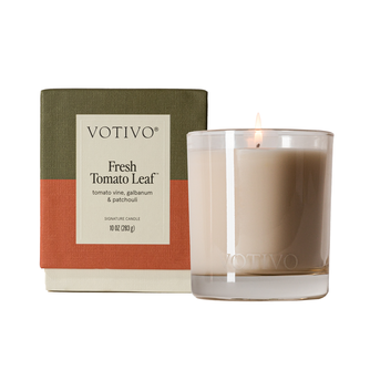 Fresh Tomato Leaf 10 oz. Signature Candle - Trending Tomato