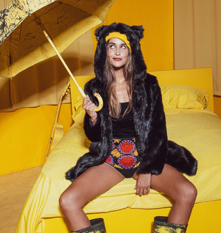 BLACK PANTHER CLASSIC FAUX FUR COAT