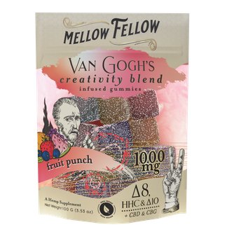 Van Gogh’s Creativity Blend M-Fusions (Fruit Punch) - CBD, CBG, HHC, D8, D10