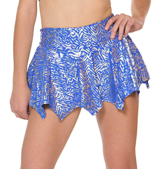 Vitality Pointed Skirt - Blue Zebra