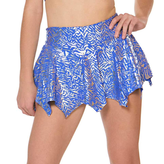 Vitality Pointed Skirt - Blue Zebra