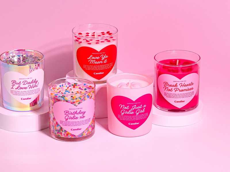 Candier Unveils New 2025 GIRL CRUSH Collection of Luxury Clean Ingredient Candles
