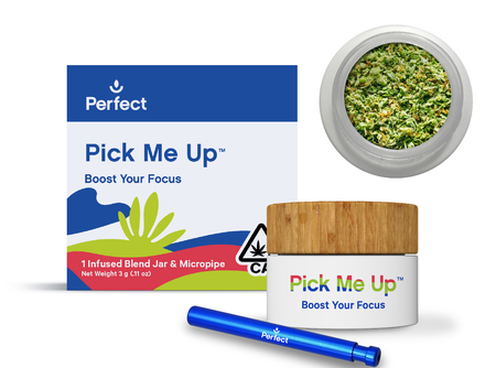 Pick Me Up Infused Flower Blend 3g Jar with Micropipe