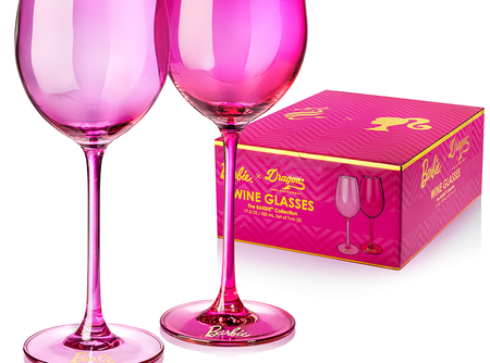 Barbie™ x Dragon Glassware® Wine Glasses