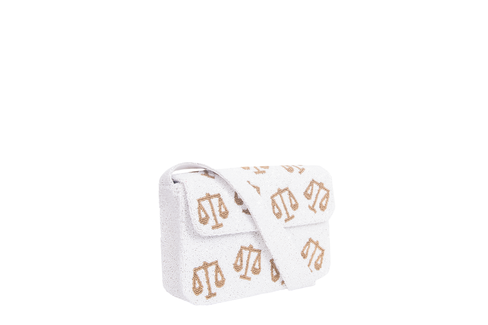 Scales of Justice Beaded Bag