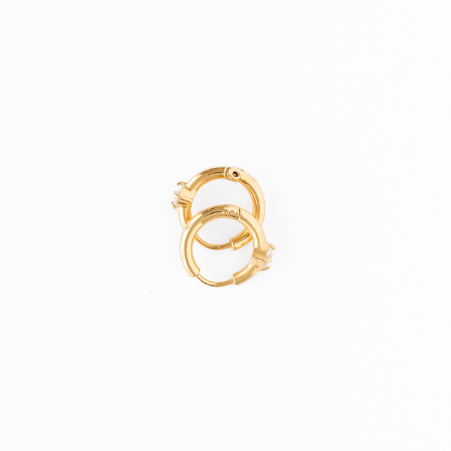 Single Diamond Hoop-gallery-36009907355822