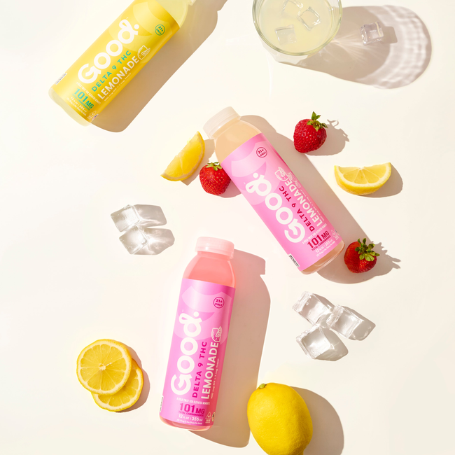 Strawberry Delta 9 Nano Infused Lemonade 12oz (101mg Total)-gallery-60365714850101