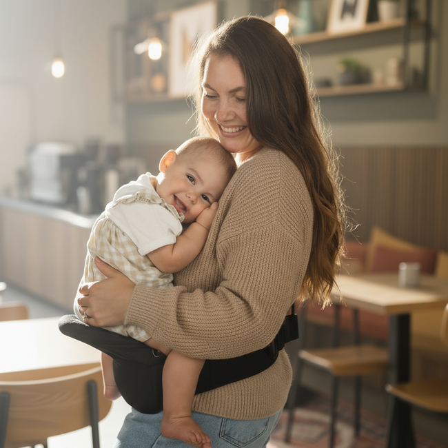 Itzy Hold & Fold™ Hip Seat Baby Carrier-gallery-40354140487851