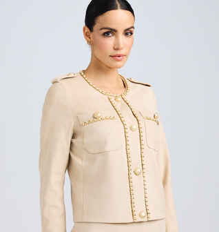Fiorella Vegan Suede Jacket