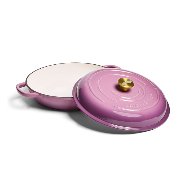 Chef Joe Sasto's Exclusive Enameled Cast Iron Round Braiser | 3.6QT/3.4L-gallery-54347960418676