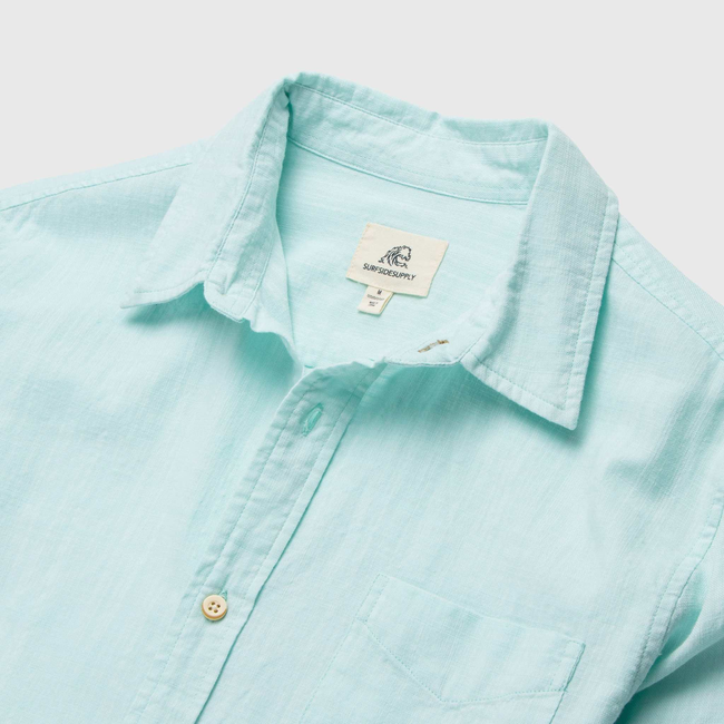 Brian Slub Shirt - Aqua Green-gallery-42413895614722