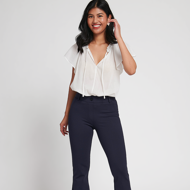 Classic Dress Pant Yoga Pant | Bootcut (Navy)-gallery-38994361319676