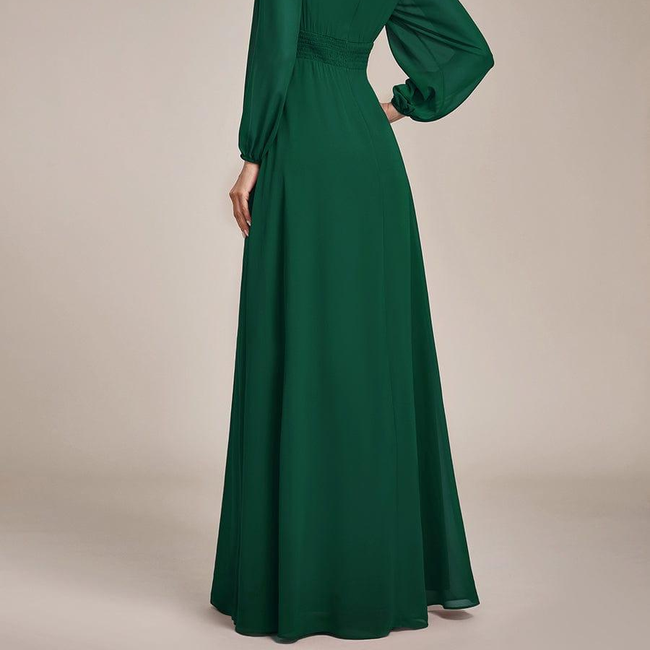 ever CELESTE|Chiffon High Empire Waist Puff Sleeve Mother Dress-gallery-30780760260682