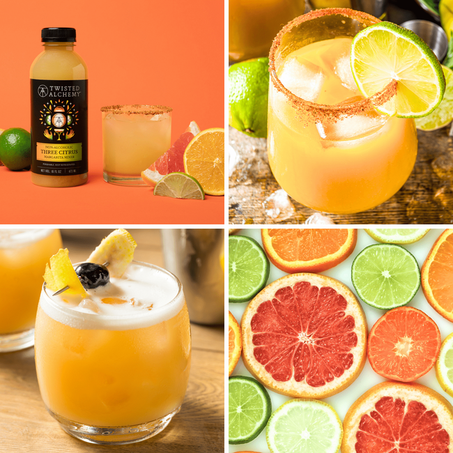 16oz THREE CITRUS MARGARITA MIXER COLD PRESSED-gallery-60313970049391