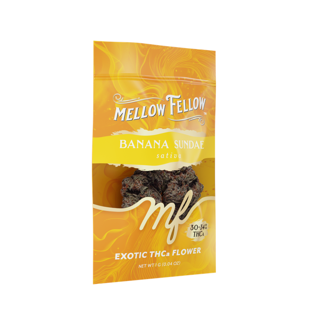 Exotic THCa Flower - 1g Sachets - Banana Sundae (Sativa)-gallery-38249136849102