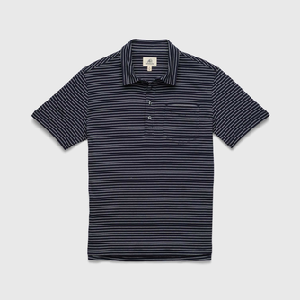 Michael Stripe Polo - Navy Stripe