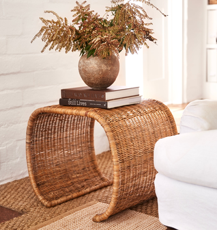 Healdsburg Wicker Side Table