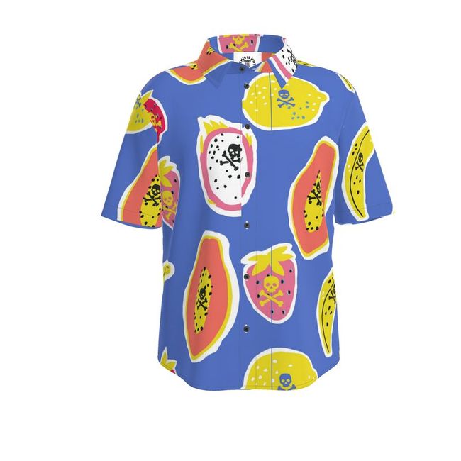 Fruit of the Poisonous Tree Men's Short Sleeve Button Up-gallery-32171576033346