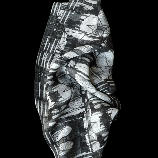 Babs Brooklyn Bridge Silk Scarf-gallery-49406547132712