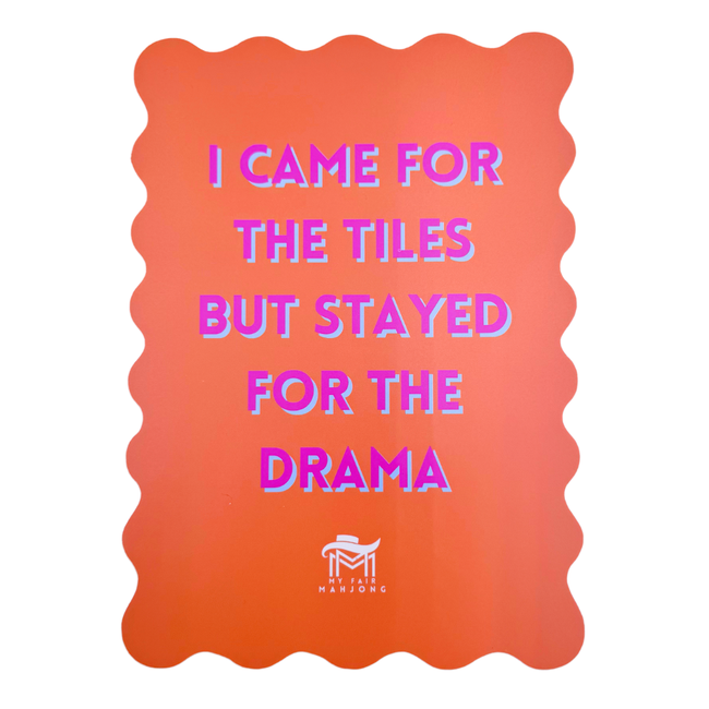 MAHJONG SHUFFLE CARD  |  Scalloped Edges & Bright Colors  |  Sized to Store with League Cards-gallery-48413125116215