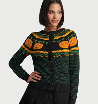 Give 'Em Pumpkin To Talk About Fair Isle Cardigan