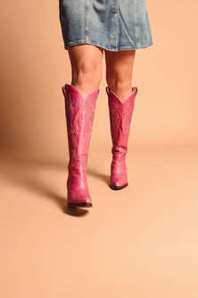 Santa Rosa Pink Wide Calf Boots