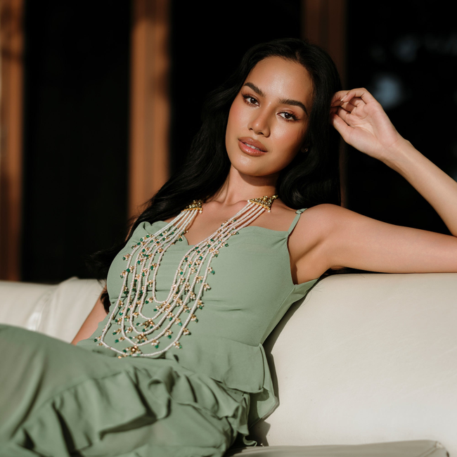 Verdant Panchjanya Necklace-gallery-36645905530937