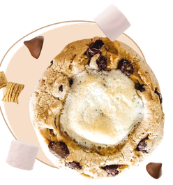 The Straight Fire Cookie - Chocolate, Graham Crackers, and Roasted Marshmallow