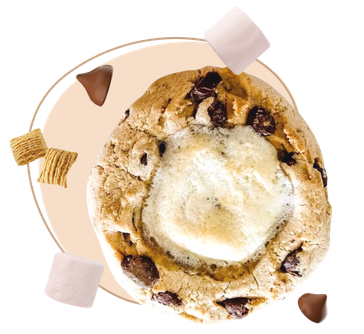 The Straight Fire Cookie - Chocolate, Graham Crackers, and Roasted Marshmallow