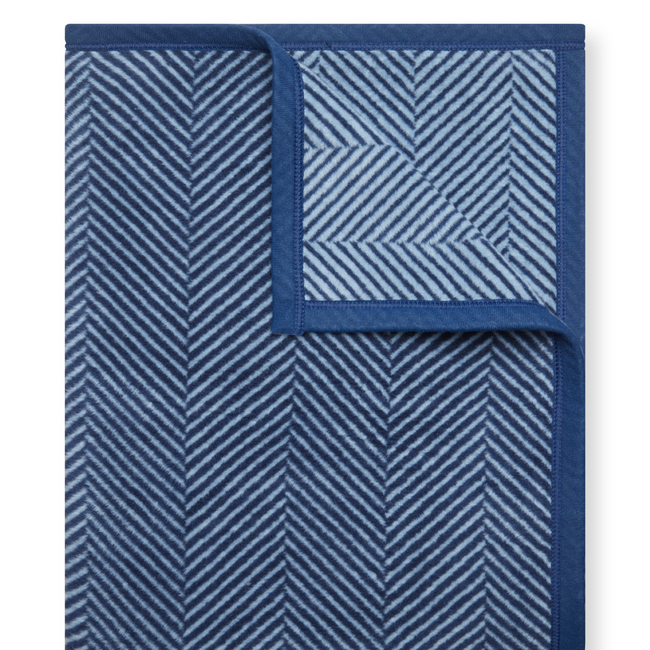 Harborview Herringbone Navy Blanket-gallery-0