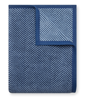 Harborview Herringbone Navy Blanket