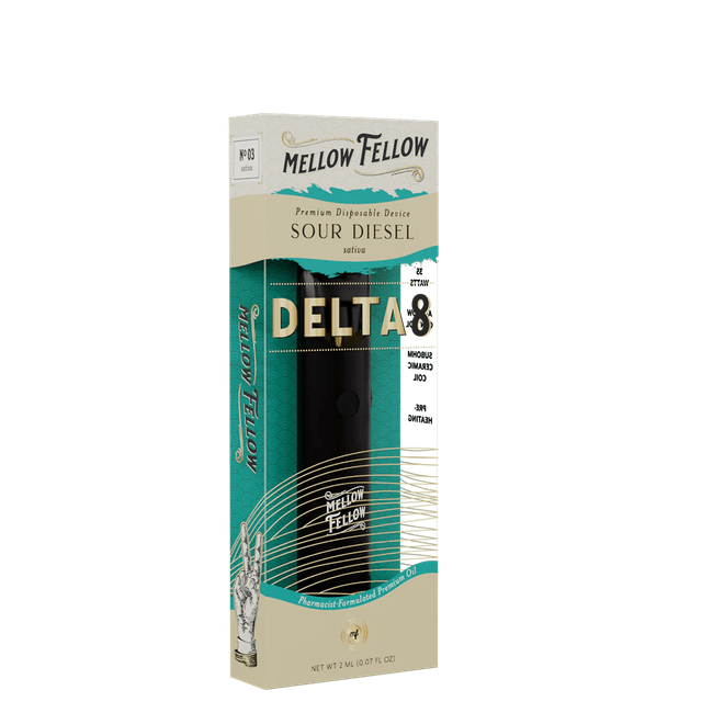 Delta 8 Premium 2ML Disposable Vape - Sour Diesel (Sativa)-gallery-37327681552590