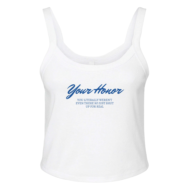 Your Honor Women's Micro Ribbed Scoop Tank-gallery-32038768214082