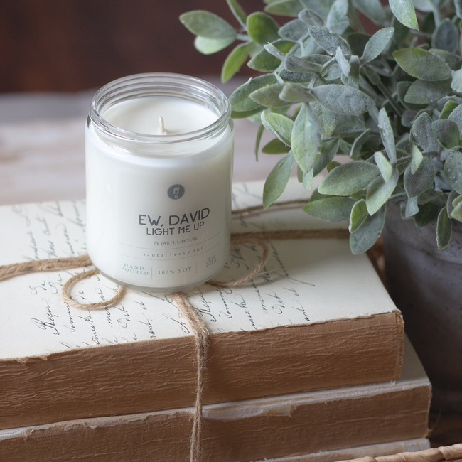 Soy Candle Ew David, Light Me Up Funny Gag Gift-gallery-28265919709254