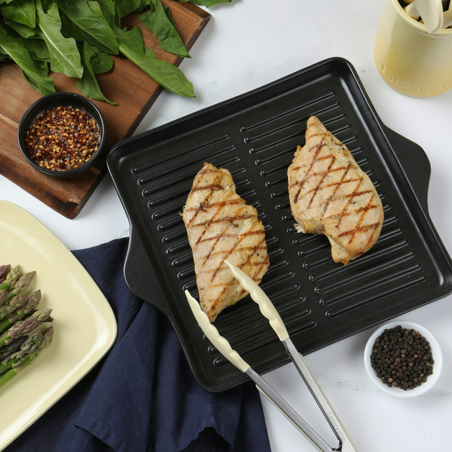 Indoor/Outdoor Ceramic Stoneware Grill Pan-gallery-53351564149108