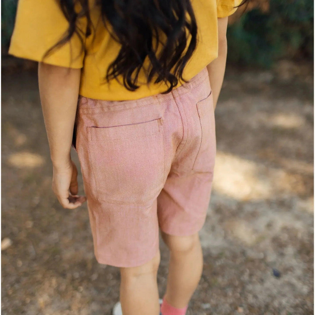 Jules Shorts - Orange Chambray-gallery-44722336989483