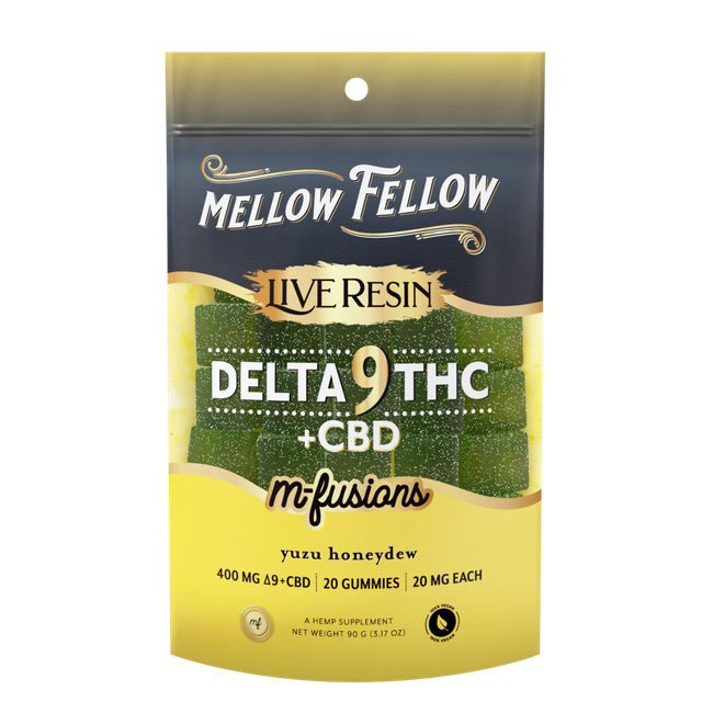 Delta 9 Live Resin Edibles 400mg - Yuzu Honeydew-gallery-36335887220942