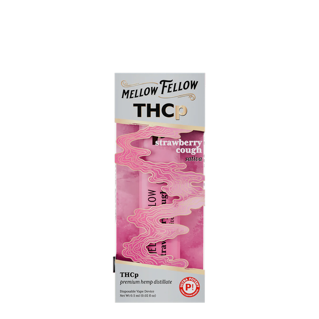 THCp 0.5g Disposable Vape - Strawberry Cough (Sativa)-gallery-37327667364046