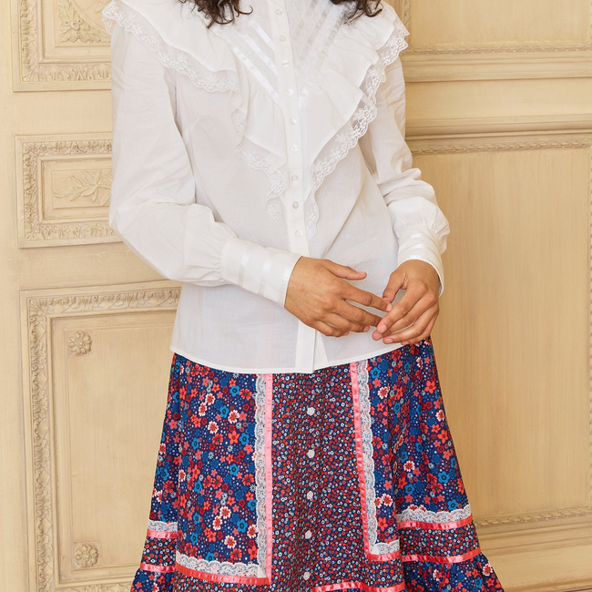 GUNNE SAX by ModCloth Karina Edwardian Ruffle Blouse-gallery-39186146361515